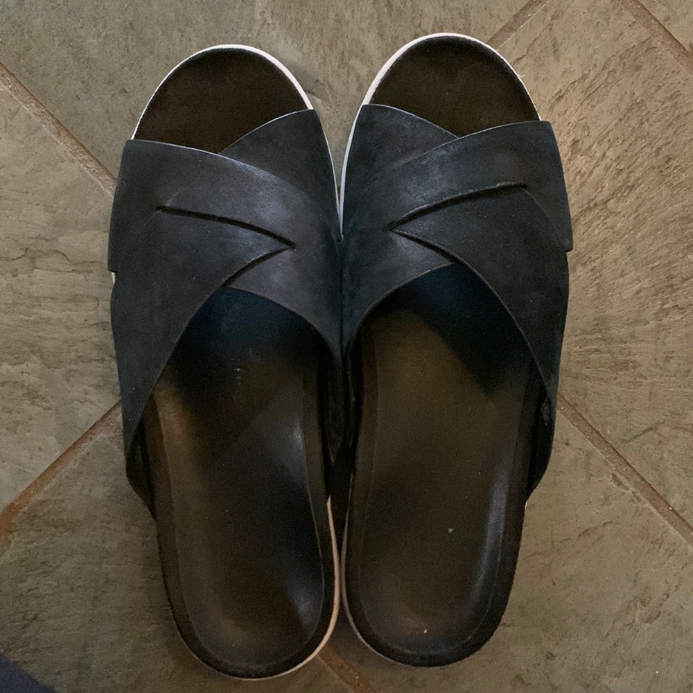 Vionic Splendid Lou Slide Sandal Size 7- Black.